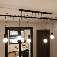 Sollux SL.0895 Kronleuchter SALAMANCA 4 schwarz 8