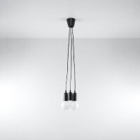 Sollux SL.0573 Pendelleuchte DIEGO 3 schwarz 2