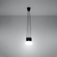 Sollux SL.0573 Pendelleuchte DIEGO 3 schwarz 3
