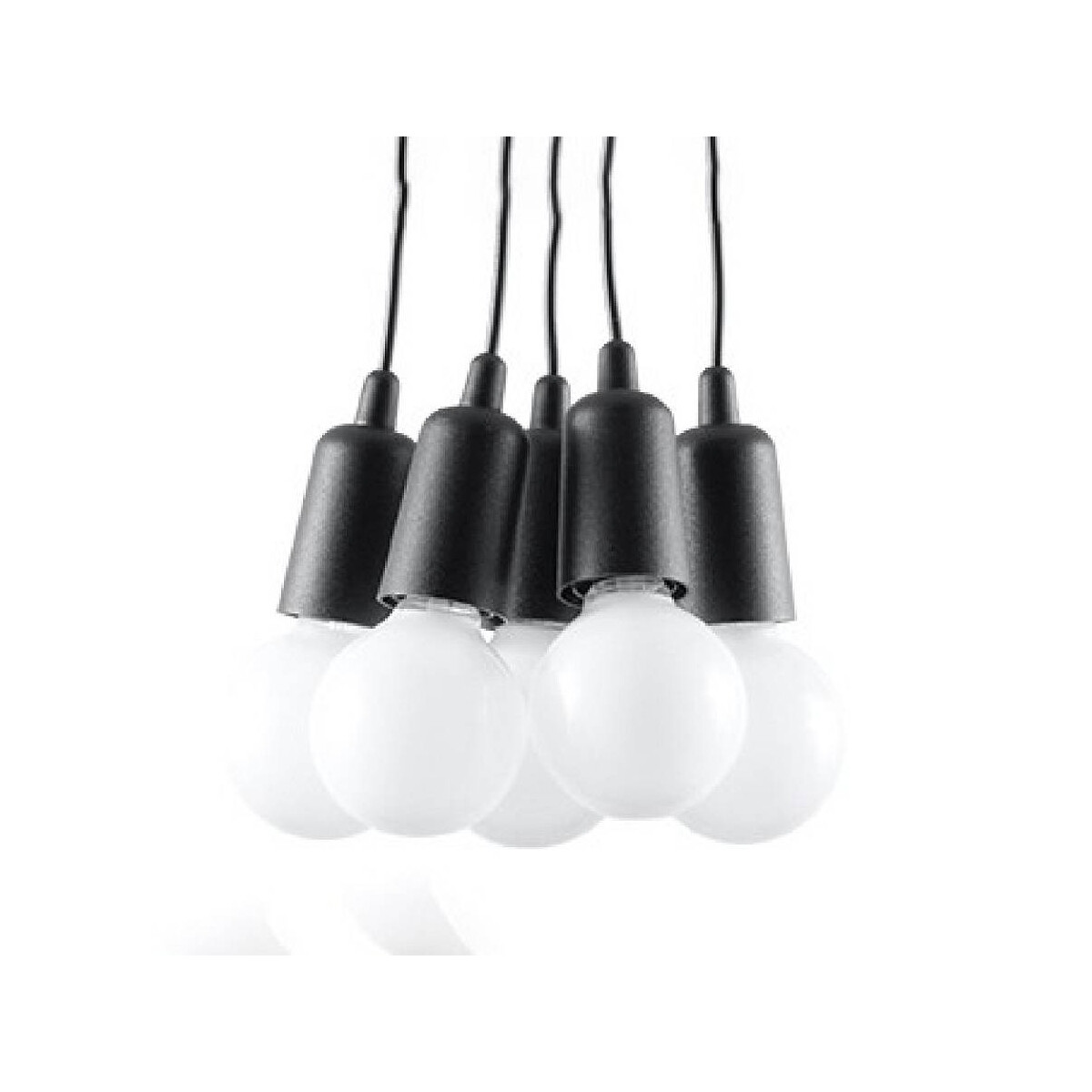 Sollux SL.0574 Pendelleuchte DIEGO 5 schwarz
