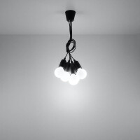 Sollux SL.0574 Pendelleuchte DIEGO 5 schwarz 6