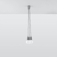Sollux SL.0576 Pendelleuchte DIEGO 3 grau 2