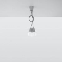 Sollux SL.0576 Pendelleuchte DIEGO 3 grau 5