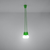Sollux SL.0582 Pendelleuchte DIEGO 3 grün 3