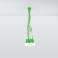 Sollux SL.0583 Pendelleuchte DIEGO 5 grün 2