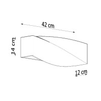 Sollux Wandleuchte Keramik SIGMA schwarz 4