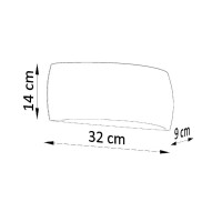 Sollux SL.0875 Wandleuchte Keramik PONTIUS grau 4