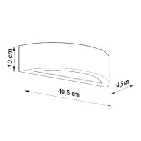 Sollux SL.0873 Wandleuchte Keramik ATENA grau 4