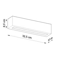Sollux SL.0877 Wandleuchte Keramik VEGA grau 4