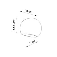 Sollux SL.0032 Wandleuchte Keramik GLOBE 5