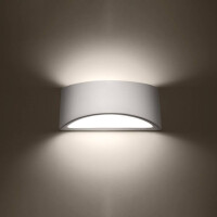 Sollux SL.1048 lackierte Wandleuchte VIXEN glanz weiß 