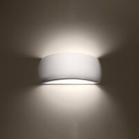 Sollux SL.1025 lackierte Wandleuchte PONTIUS glanz wei&szlig