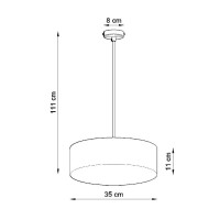 Sollux SL.0116 Pendelleuchte ARENA 35 grau 4