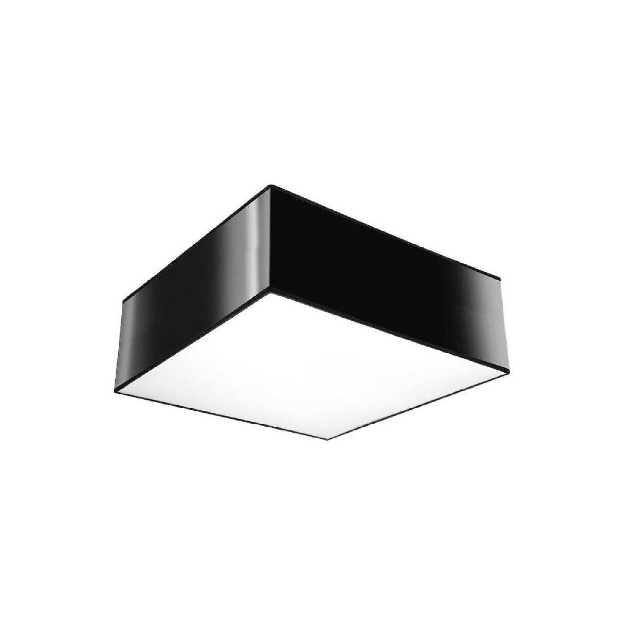 Wand- und Deckenleuchte HORUS schwarz 25x25 cm