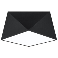 Sollux SL.0687 Deckenleuchte HEXA 25 schwarz
