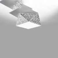 Sollux SL.0688 Deckenleuchte HEXA 25 silver 2