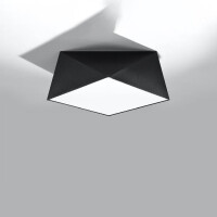 Sollux SL.0690 Deckenleuchte HEXA 35 schwarz 2