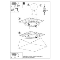 Sollux SL.0691 Deckenleuchte HEXA 35 silver 5