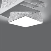 Sollux SL.0694 Deckenleuchte HEXA 45 silver 2