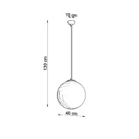 Sollux SL.0717 Pendelleuchte UGO 40 gold 4
