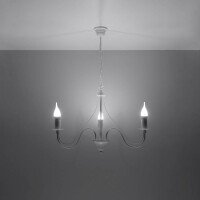 Sollux SL.0213 Kronleuchter MINERWA 3 weiß 3