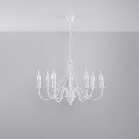 Sollux SL.0215 Kronleuchter MINERWA 7 weiß 2