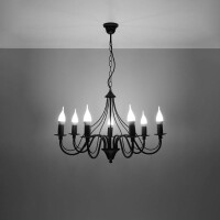 Sollux SL.0219 Kronleuchter MINERWA 7 schwarz 3