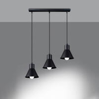 Sollux SL.0986 Pendelleuchte TALEJA 3 schwarz [E27] 3