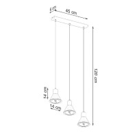 Sollux SL.0988 Pendelleuchte TALEJA 3 weiß [ES111] 4