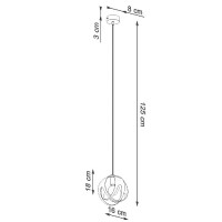 Sollux SL.1083 Pendelleuchte TULOS 1 weiß 4