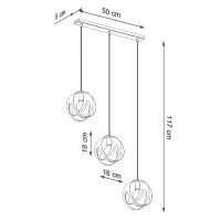 Sollux SL.1085 Pendelleuchte TULOS 3L weiß 4