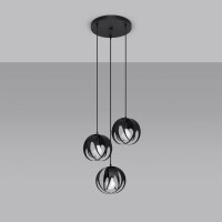 Sollux SL.1088 Pendelleuchte TULOS 3P schwarz 2