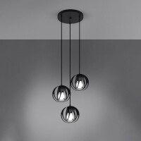 Sollux SL.1088 Pendelleuchte TULOS 3P schwarz 3