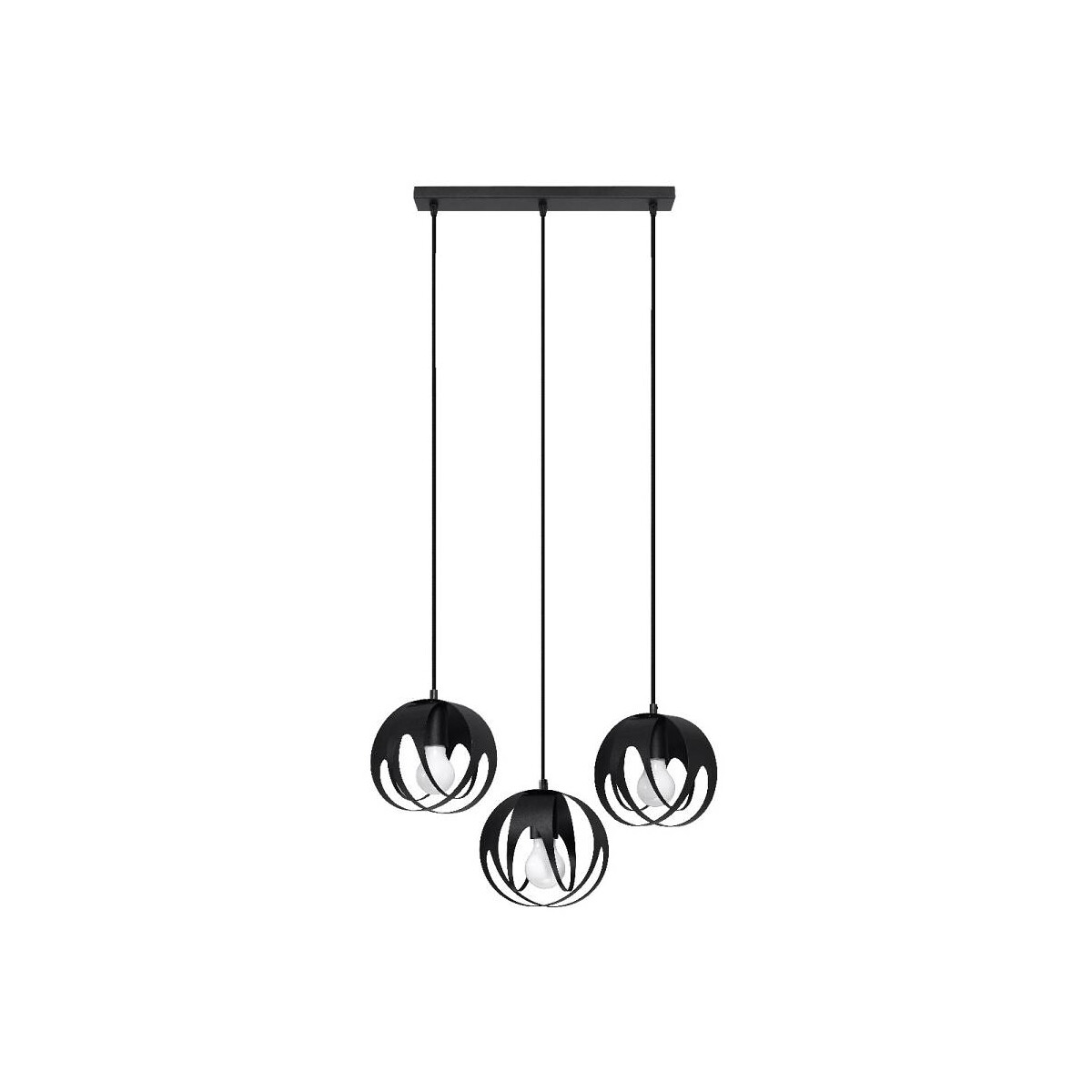 Sollux SL.1089 Pendelleuchte TULOS 3L schwarz