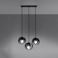 Sollux SL.1089 Pendelleuchte TULOS 3L schwarz 3