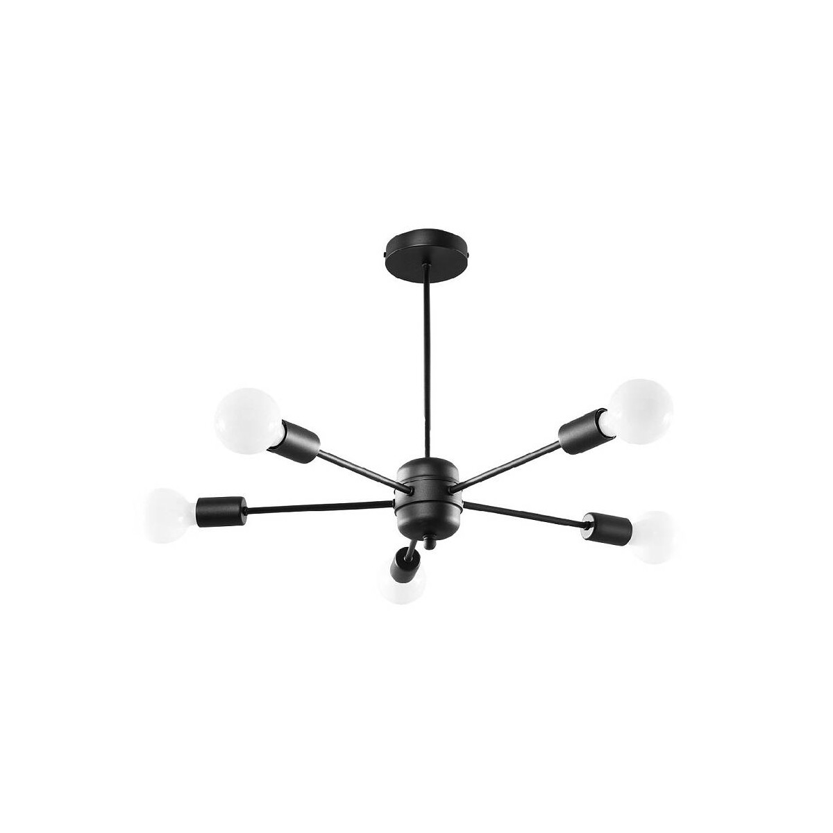 Sollux SL.1022 Kronleuchter LANGO 5 schwarz