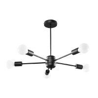 Sollux SL.1022 Kronleuchter LANGO 5 schw gallery