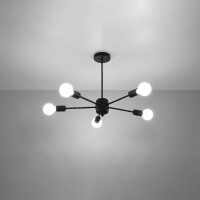 Sollux SL.1022 Kronleuchter LANGO 5 schwarz 3