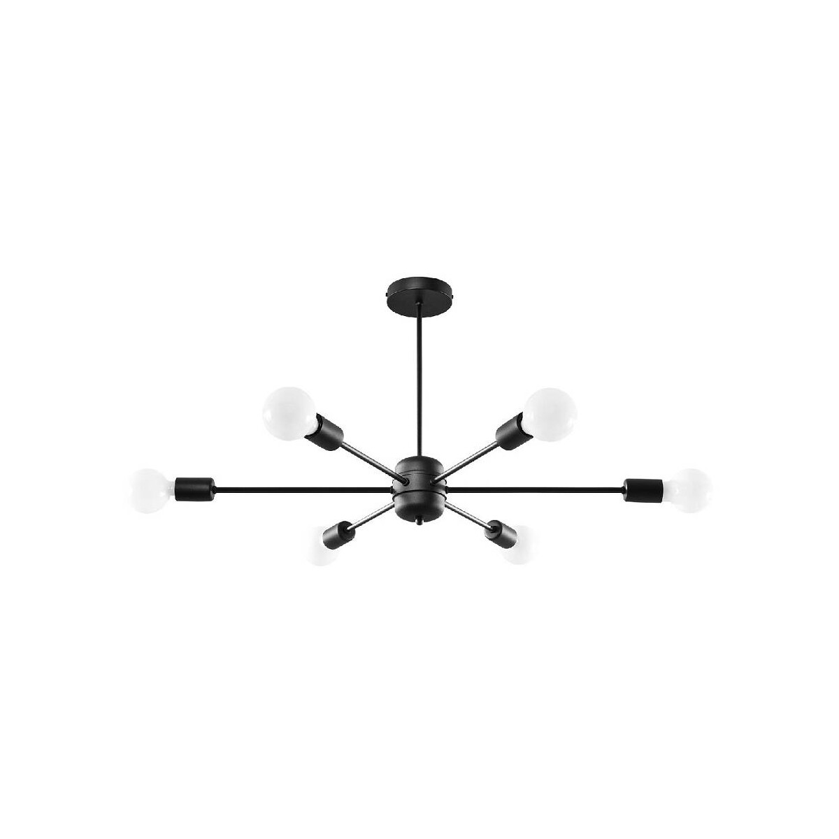Sollux SL.1023 Kronleuchter LANGO 6 schwarz