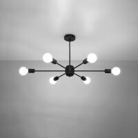 Sollux SL.1023 Kronleuchter LANGO 6 schwarz 3