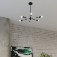 Sollux SL.1023 Kronleuchter LANGO 6 schwarz 7