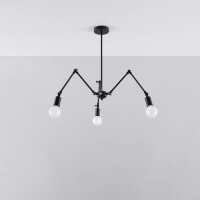 Sollux SL.0611 Kronleuchter STARK 3 schwarz 2