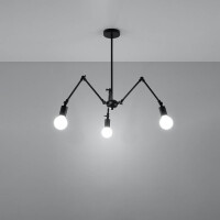 Sollux SL.0611 Kronleuchter STARK 3 schwarz 3
