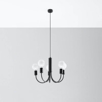 Sollux SL.0855 Kronleuchter PICCOLO 5 schwarz 2