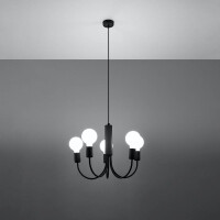 Sollux SL.0855 Kronleuchter PICCOLO 5 schwarz 3