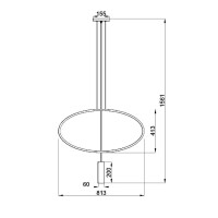 Sollux TH.016CZ Pendelleuchte HOLAR 1 schwarz 8