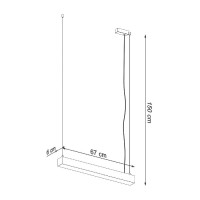Sollux TH.030 Pendelleuchte PINNE 67 schwarz warmweiss 2