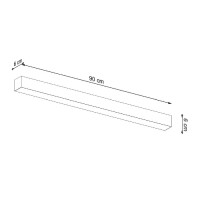 Sollux TH.063 Deckenleuchte PINNE 90 schwarz 4