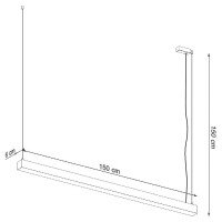 Sollux TH.085 Pendelleuchte PINNE 150 grau 2