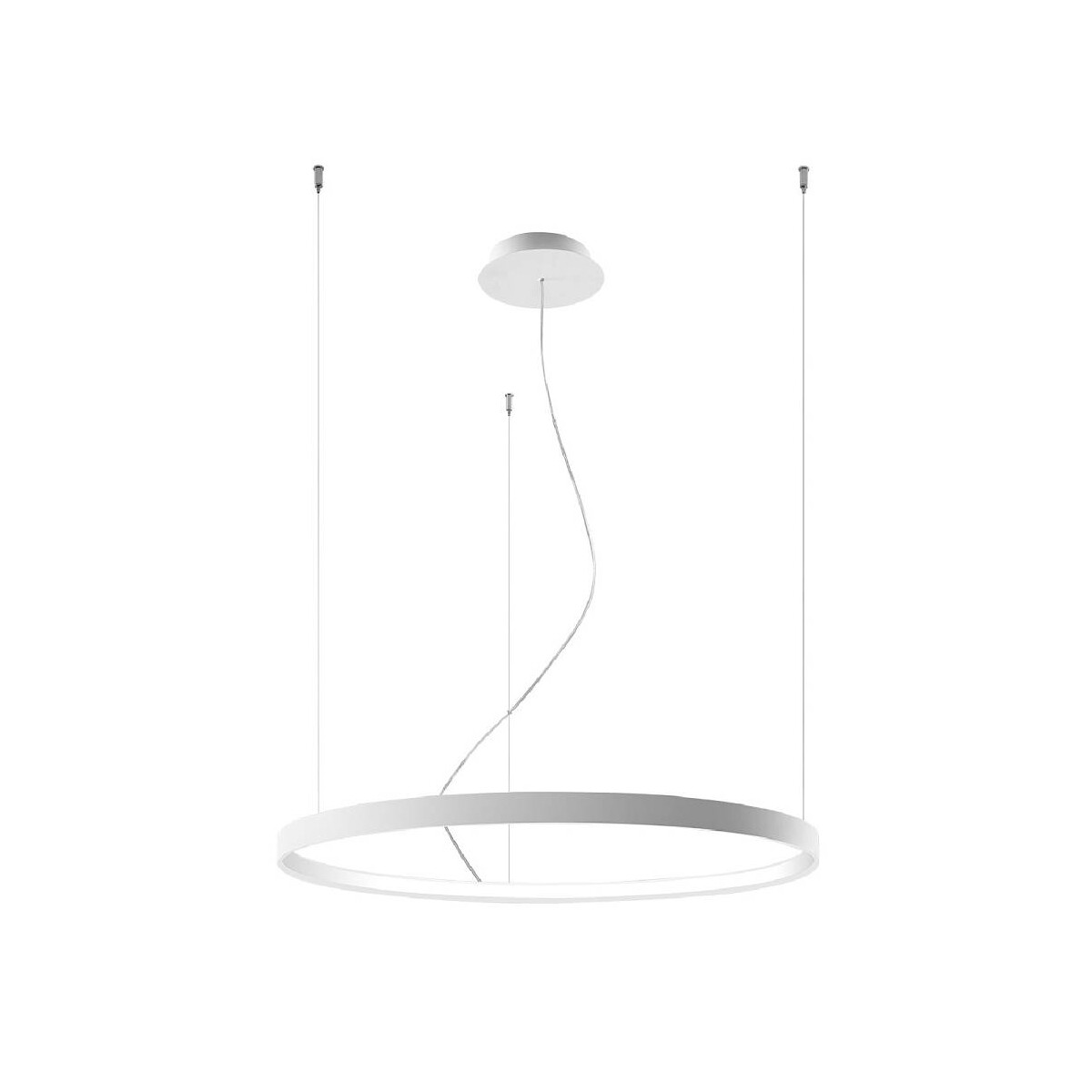 LED-Hängeleuchte Rio 78, waagerecht, 3.000 K, weiß